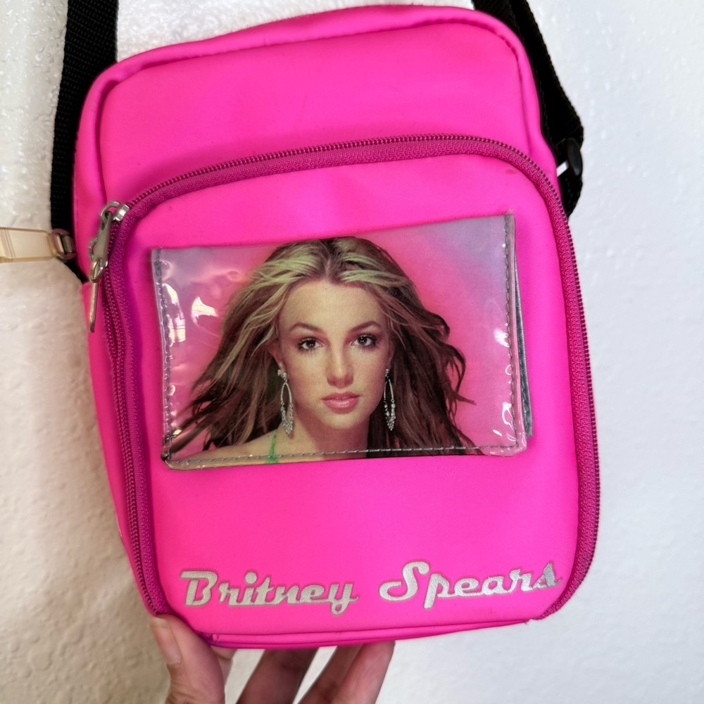 Britney Spears Vintage Y2K 2000 Pink CD Case Pop Icon Holder Purse Bag - Picture 1 of 9